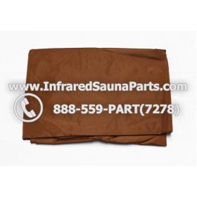 RAIN COVERS - RAIN COVER FOR 2 PERSON INFRARED SAUNA IN BROWN FINISH 1