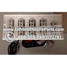 COMPLETE CONTROL POWER BOX WITH CONTROL PANEL - COMPLETE CONTROL POWER BOX AIRWALL INFRARED SAUNA WITH BLACK CONTROL PANEL 9