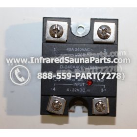 RELAYS / SOLID RELAYS - RELAYS  SOLID RELAY D-240A 40-L555 40AMP 2