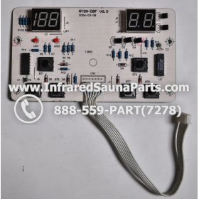 CIRCUIT BOARDS / TOUCH PADS - CIRCUIT BOARD  TOUCHPAD SAUNAGEN INFRARED SAUNA  NYSN-DBF V6.0 WITH WIRE 1