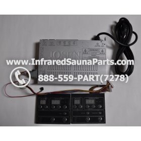 COMPLETE CONTROL POWER BOX WITH CONTROL PANEL - COMPLETE CONTROL POWER BOX HEALTHLAND INFRARED SAUNA STYLE 3 WITH TWO CONTROL PANELS 1