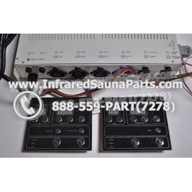 COMPLETE CONTROL POWER BOX WITH CONTROL PANEL - COMPLETE CONTROL POWER BOX LUX  INFRARED SAUNA STYLE 4 WITH TWO CONTROL PANELS 3