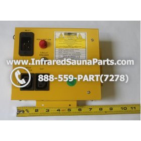 COMPLETE CONTROL POWER BOX 110V / 120V - COMPLETE CONTROL POWER BOX 110V / 120V CLEARLIGHT INFRARED SAUNA  MODEL HM-PCS1(REV.B) 6
