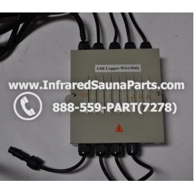 COMPLETE CONTROL POWER BOX 110V / 120V - COMPLETE CONTROL POWER BOX 110V / 120V FED INTL.INFRARED SAUNA WITH 8 HEATER PLUGS v2 2