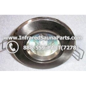 COMPLETE LIGHT ASSEMBLY 110V / 120V - COMPLETE LIGHT ASSEMBLY IN SILVER FINISH WITH BULB 110V / 120V 3