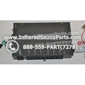 COMPLETE CONTROL POWER BOX 220V / 240V - COMPLETE CONTROL POWER BOX 220V / 240V WITH 7 CIRCUIT BOARD PINS  6 FEMALE PLUGS SAUNAGEN INFRARED SAUNA 7