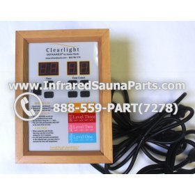 COMPLETE CONTROL POWER BOX WITH CONTROL PANEL - COMPLETE CONTROL POWER BOX CLEARLIGHT INFRARED SAUNA MODEL GD-1000 960W WITH ONE CONTROL 220V 240V 2