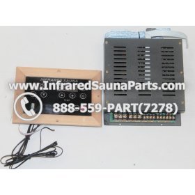 COMPLETE CONTROL POWER BOX WITH CONTROL PANEL - COMPLETE CONTROL POWER BOX ENLIGHTEN INFRARED SAUNA WITH USB MP3 PLAYER 220V / 240V STYLE 2 WITH ONE CONTROL PANEL 1