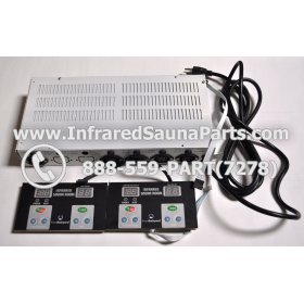 COMPLETE CONTROL POWER BOX WITH CONTROL PANEL - COMPLETE CONTROL POWER BOX KEYSBACKYARD INFRARED SAUNA STYLE 1 WITH TWO CONTROL PANELS 2
