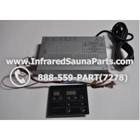 COMPLETE CONTROL POWER BOX WITH CONTROL PANEL - COMPLETE CONTROL POWER BOX MASTERSAUNA INFRARED SAUNA STYLE 3 WITH ONE CONTROL PANEL 2