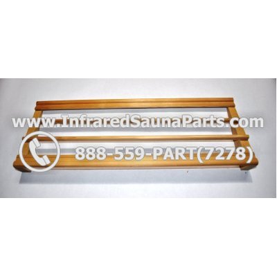 WOOD MAGAZINE HOLDERS - HEMLOCK WOOD MAGAZINE RACK ( 19" x 7" ) 1