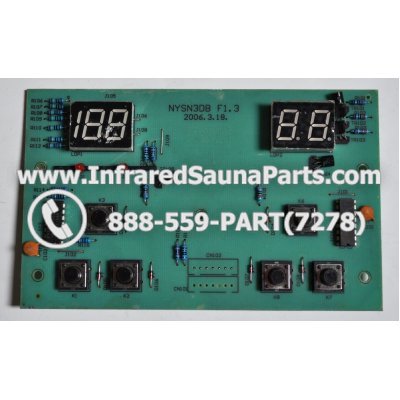 CIRCUIT BOARDS / TOUCH PADS - CIRCUIT BOARD  TOUCHPAD HYDRA INFRARED SAUNA NYSN3DB F1.3 1