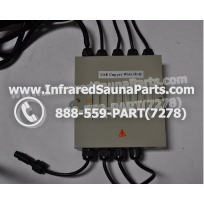 COMPLETE CONTROL POWER BOX 110V / 120V - COMPLETE CONTROL POWER BOX 110V / 120V BAMXSAUNA INFRARED SAUNA WITH 8 HEATER PLUGS v1 1
