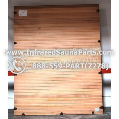 WOOD SAUNA WALLS - HEMLOCK WOOD SAUNA PANEL ( 71.2" x 56.6" ) L 1