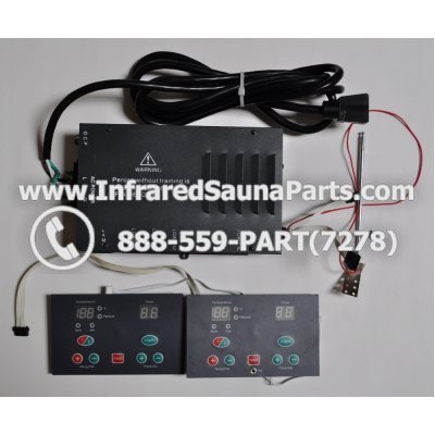 COMPLETE CONTROL POWER BOX WITH CONTROL PANEL - COMPLETE CONTROL POWER BOX 110V / 120V WITH 7 CIRCUIT BOARD PINS 6 FEMALE PLUGS WITH TWO CONTROL PANELS 1