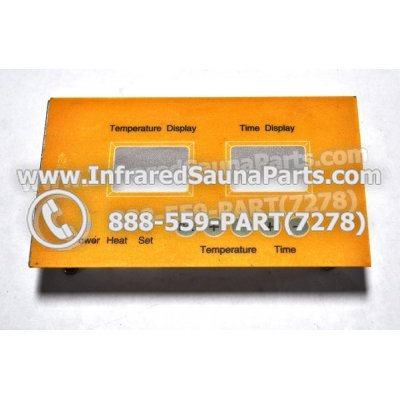 FACE PLATES - FACEPLATE FOR CIRCUIT BOARD PRECISION THERAPY INFRARED SAUNA 06S10196 1